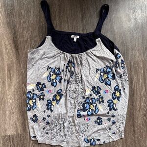 Maurices | Navy and Gray Floral Camisole